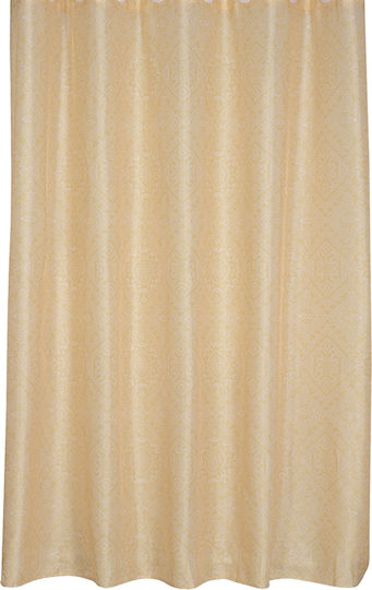 Nef-Nef Homeware Clover Perdea de Baie Țesătură cu Inele 180x180cm Yellow Nef-Nef Homeware Clover Perdea de Baie Țesătură cu Inele 180x180cm Yellow