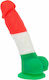 BMS Factory Addiction Leonardo Ρεαλιστικό Dildo με Όρχεις και Βεντούζα Red White & Green 18cm