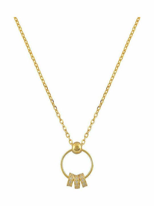 Slevori Charm aus Vergoldet Silber mit Zirkon