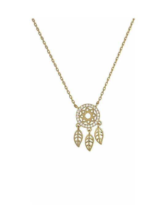 Slevori Necklace from Gold Plated Silver