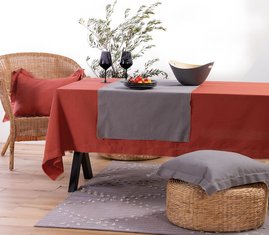 Nef-Nef Homeware Покривка за маса Памучна Minimal Terra 140x140бр