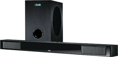 Magnat SBW 280 Soundbar 130W 2.1 cu Subwoofer fără fir și Control la distanță Negru