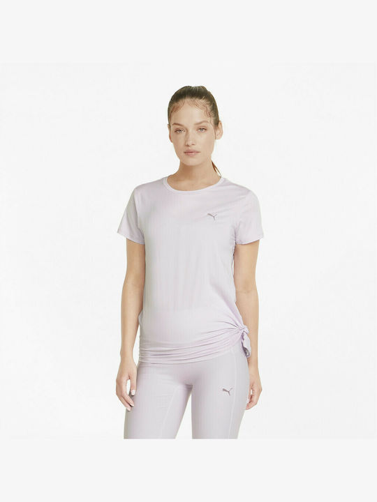 Puma Studio Γυναικείο Αθλητικό T-shirt Λευκό