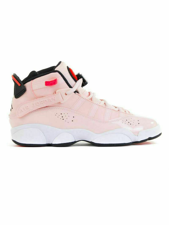 Jordan Παιδικά Sneakers High 6 Rings Ροζ