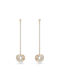 Swarovski Generation Earrings Dangling Gold Plated with Stones