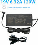 Asus Laptop Charger 120W 19V 6.32A with Detachable Power Cord