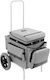 TTS Cleaning Hotel Housekeeping Cart with Dimensions W72xD49xH104cm. Gray 1pcs
