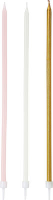 Tall candles for birthday cake 16pcs.