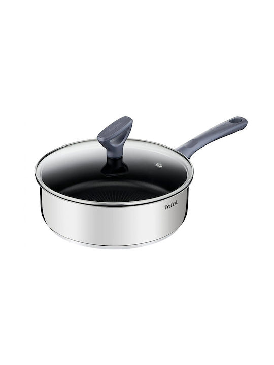 Tefal Daily Cook Saute with Cap made of Stainless Steel with Non-Stick Coating 24cm