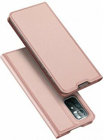 Dux Ducis Skin Pro Book Δερματίνης Ροζ Χρυσό (Poco M4 Pro 5G / Redmi Note 11s 5G)