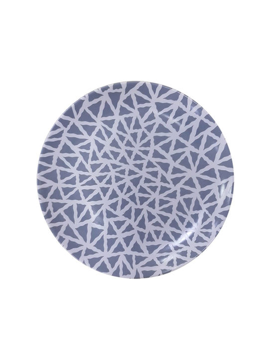 TnS Plate Shallow made of Porcelain Blue with Diameter 27cm