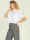 Jack & Jones Women's Monochrome Short Sleeve Shirt White