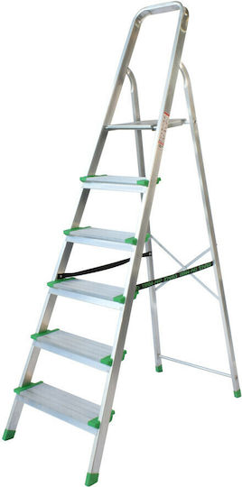 Pankoskal Super Ladder Aluminum with 6+1 Steps 222cm