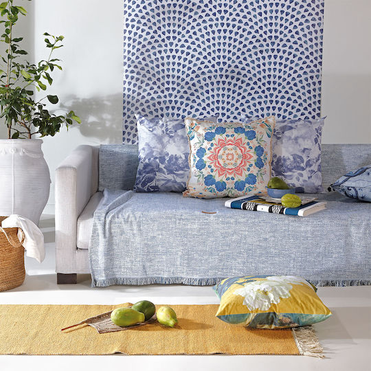 Kentia Victoria Ριχτάρι Πολυθρόνας 170x180εκ. 08 Blue