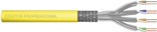 Digitus S/FTP Cat.7a (10Gbps) Network Cable Ethernet Without Connectors 100m Yellow
