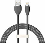 Baseus Jelly Liquid Silica Gel USB to Lightning Cable Μαύρο 1.2m (CAGD000001)