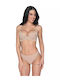Melody Femeie Brazilia cu Dantelă Beige
