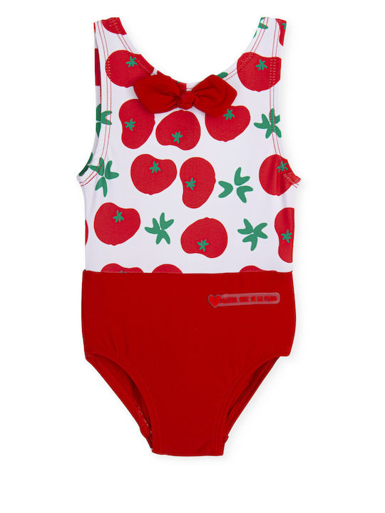 Agatha Ruiz De La Prada Детски Бански Една част Червен
