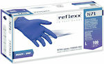 Reflexx N71 Nitrile Examination Gloves Powder Free Blue 100pcs