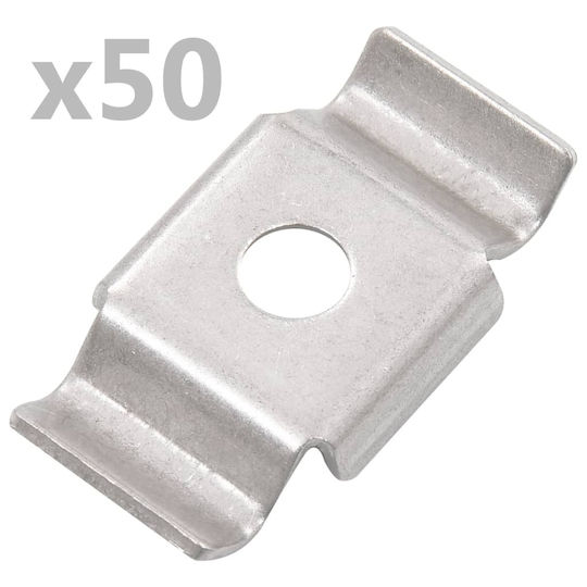 vidaXL Adaptor pentru Pergolă din Oțel 5x5cm 50buc