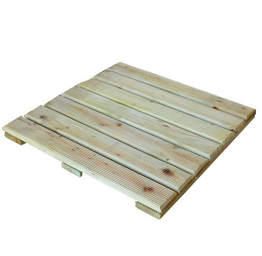 Showood Wood Garden Decking Board 40x40cm