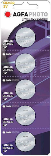 AgfaPhoto Extreme Batterien Lithium für Uhren CR2430 3V 5Stück