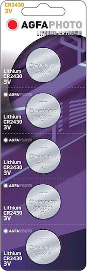 AgfaPhoto Extreme Batterien Lithium für Uhren CR2430 3V 5Stück