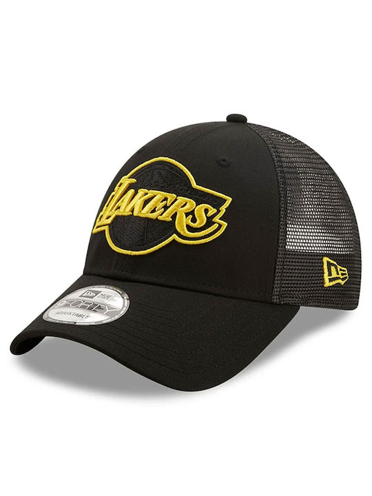 New Era La Lakers Home Field 9Forty Men's Trucker Cap Black