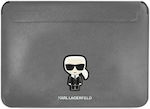 Karl Lagerfeld Tasche Fall für Laptop 16" Saffiano Ikonik Karl KLD867SLV