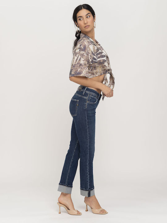 Staff Monica Γυναικείο Denim Παντελόνι σε Slim Εφαρμογή Μπλε