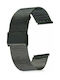 Mesh Milanese Metal Bracelet Black 18mm