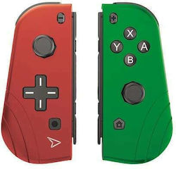 Steelplay Twin Pads Ενσύρματο Gamepad για Switch Red & Green