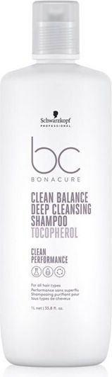 Schwarzkopf Bc Bonacure Clean Balance Deep Cleansing Tocopherol Shampoos for All Hair Types 1000ml