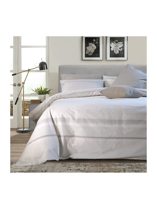Lino Home Ripes Покривало Единично Памук Taupe 160x240см