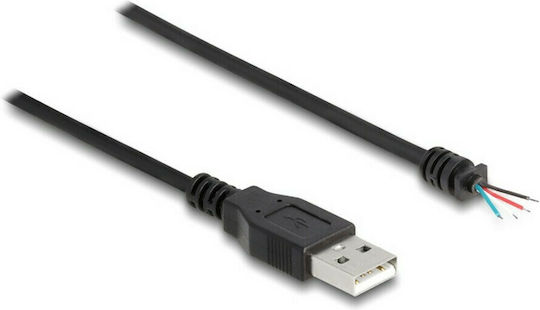 DeLock Cable USB-A male - Unterminated 1m (64184) 1pcs