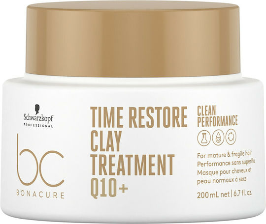 Schwarzkopf Time Restore Clay Hair Mask For Repairing With Clay & Keratin 200ml