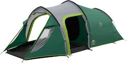 Coleman Chimney Rock 3 Plus Winter Camping Tent Tunnel Green with Double Cloth for 3 People 400x200x155cm