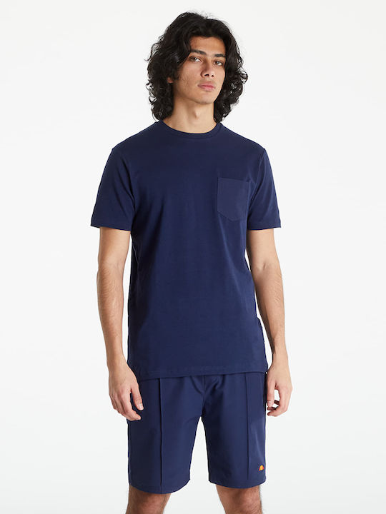 Ellesse Tonaro Ανδρικό T-shirt Navy Μπλε Μονόχρωμο