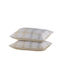 Nef-Nef Homeware Bradford Pillowcase Set with Envelope Cover Yellow 52x72cm.