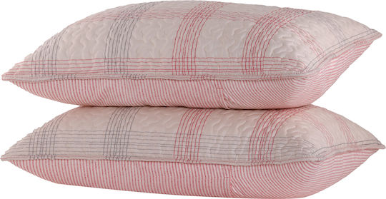 Nef-Nef Homeware Bradford Kissenbezug-Set mit Umschlagumschlag Pink 52x72cm.