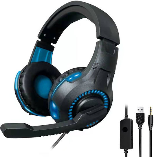 Oakorn Oakorn G3 LED Надушници Геймърски слушалки с връзка 3,5 мм / USB Черен