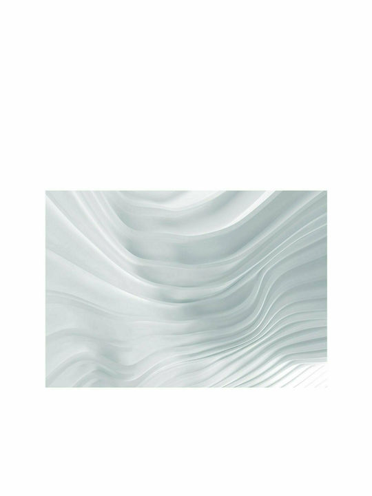 Wall Mural Waving White Fabric White 350x245cm