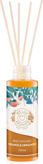 We Luv Aromas Diffuser with Fragrance Cinnamon & Orange 806-0005 100ml
