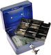 Red Eagle Kassenschrank mit Schloss BOX-150 Blau