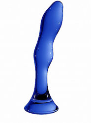 Shots Chrystalino Gallant Γυάλινο Dildo Blue 18cm