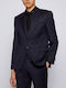 Men's Summer Suit Jacket Slim Fit Navy Blue