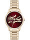 Lacoste Ladycroc Γυναικείο Ρολόι 36mm Μπαταρίας με Ροζ Χρυσό Μεταλλικό Μπρασελέ