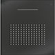 Almar Inox Square Showerhead Black Brushed 50x5...