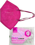 Welooo Disposable Protective Mask FFP2 NR BFE >98% Fuchsia 10pcs