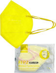 Welooo Disposable Protective Mask FFP2 NR BFE >98% Yellow 10pcs